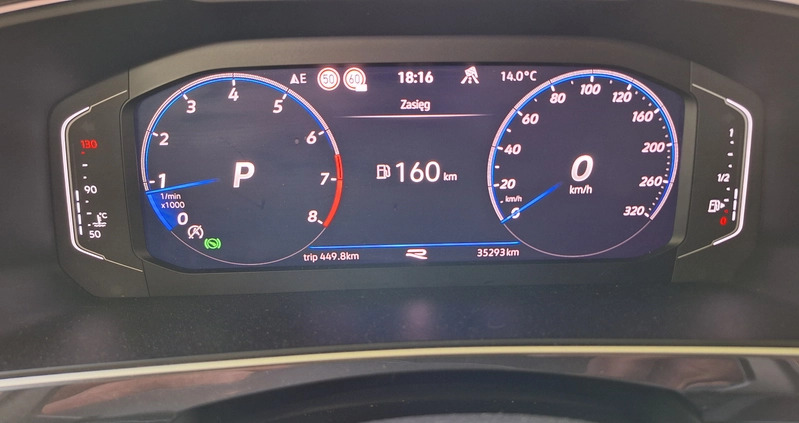 Volkswagen Tiguan cena 199000 przebieg: 35000, rok produkcji 2021 z Trzebiatów małe 407